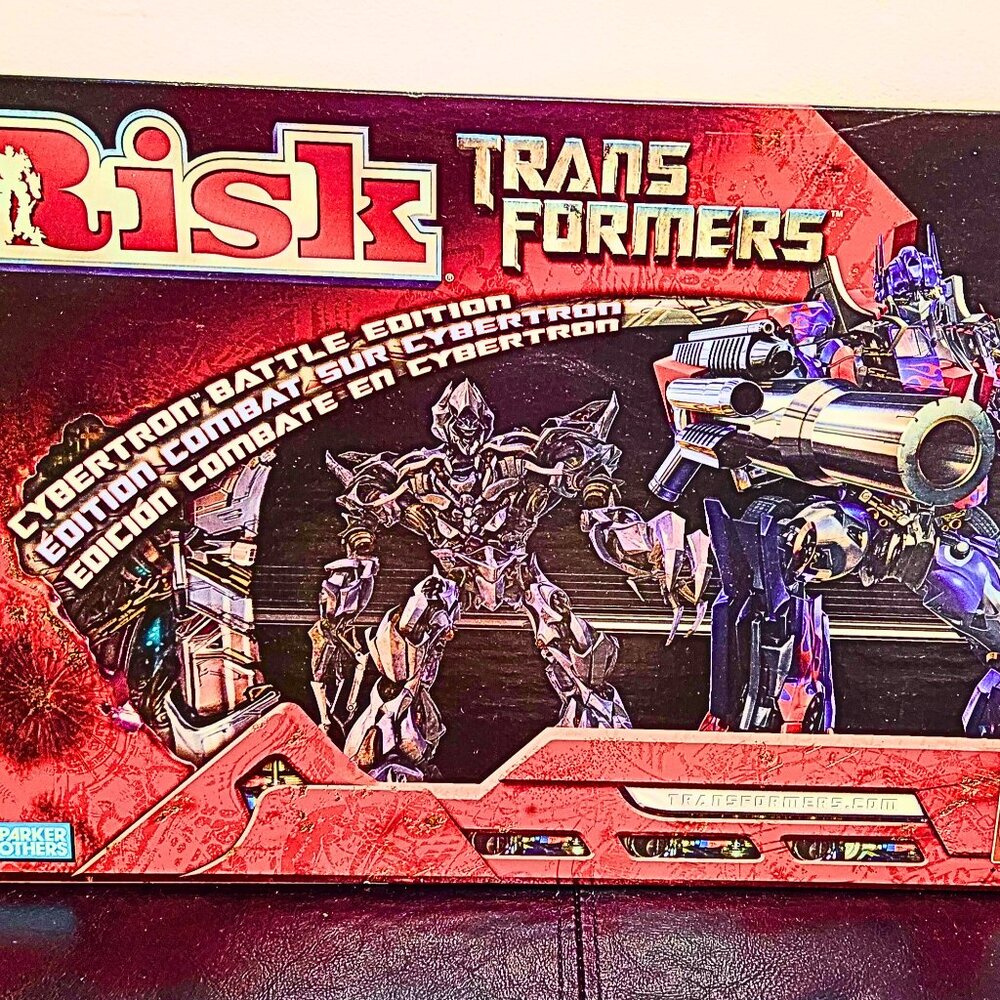 Transformers Risk Board Game 2007 Hasbro Parker Brothers Complete Movie Edition